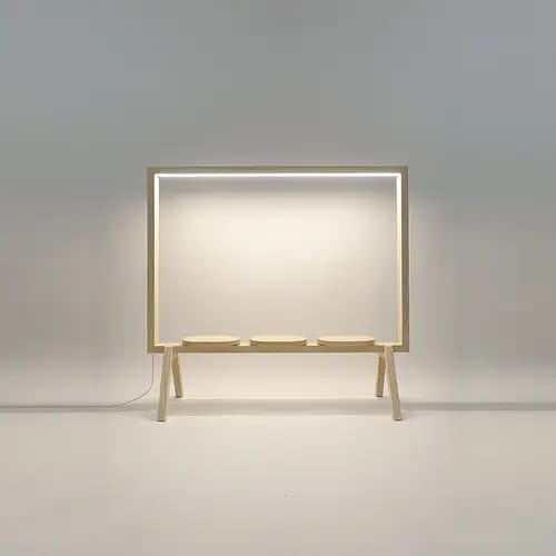 Marco Para Plantas Con Luz Led Biombo Separador De Espacio - Imagen 12