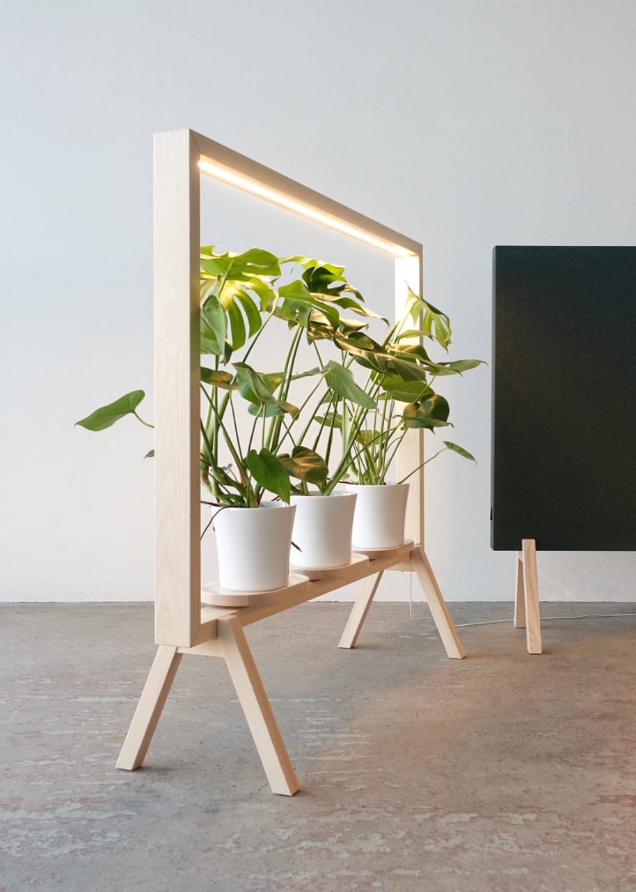 Marco Para Plantas Con Luz Led Biombo Separador De Espacio - Imagen 3