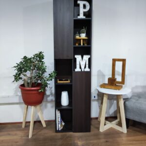 Estante Biblioteca Moderno Con Dos Puertas 10 Repisas