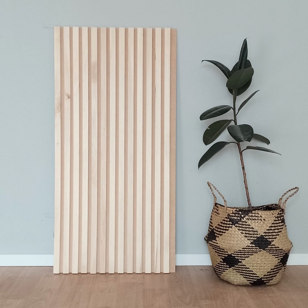 Respaldo de cama 2 plazas paneles varillados Madera - Imagen 4