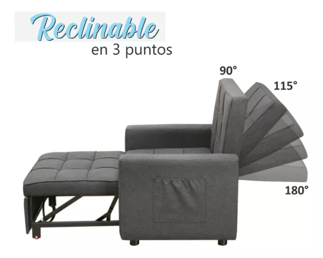 Sofá cama individual Valparaiso - Imagen 3